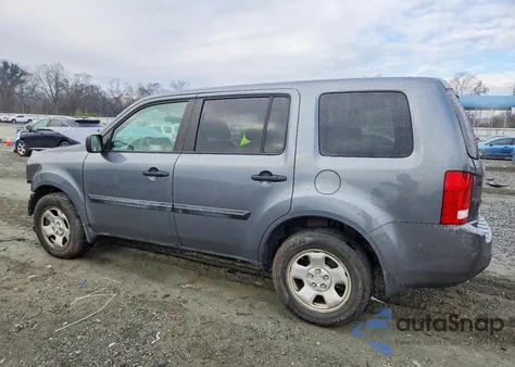 2013 Honda Pilot Lx z USA, uszkodzony, nr VIN 5FNYF4H29DB021757